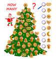 math education for children count cakes quantity vector image
