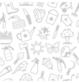 white pattern of garden accessories vector image vector image