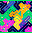 curved neon lines seamless texture vector image