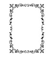 decorative linear frame vector image vector image
