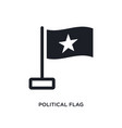 political flag isolated icon simple element from vector image