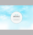 round space message with clear blue sky vector image vector image