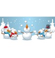 snowman juggles vector image vector image