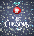 abstract christmas background red ball eps 10 vector image