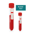 blood test in tube vector image