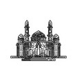 mosque icon design template vector image
