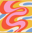 pink psychedelic squate background retro 70s 90s vector image