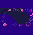 abstract background flat design geometric vector image vector image