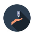sanitizer with hand icon vector image