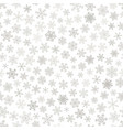 seamless pattern of snowflakes vector image