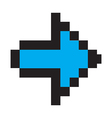blue arrow digital vector image vector image