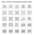 real estate icon vector image