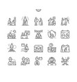 world elder abuse awareness day icons vector image