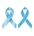 prostate cancer ribbon awareness vector image vector image