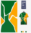 soccer jersey pattern design abstract vector image vector image