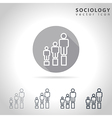 sociology outline icon vector image