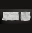 crumpled baking paper sheets parchment leaf vector image