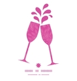 pink abstract flowers texture toasting wine vector image vector image