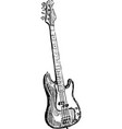 bass guitar vector image