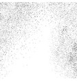 black grainy texture isolated on white vector image