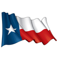 texas waving flag vector image vector image