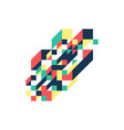 abstract modern colorful geometric isometric vector image