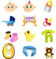 baby items vector image