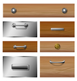 drawer front set vector image