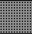seamless white black caning weave pattern vector image
