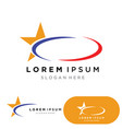 star logo template icon design vector image