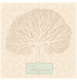vintage tree vector image