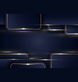 abstract elegant template design blue squares vector image vector image