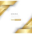 abstract geometric gold background vector image vector image