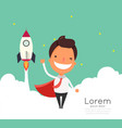 business cartoon characters for start up concept vector image