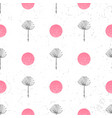 floral background seamless pattern black and white vector image