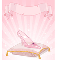glass slipper vector image vector image