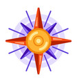 wind rose image for geography vector image