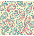 multicolor seamless paisley pattern vector image