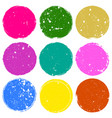 nine color stamps vector image