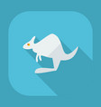 flat modern design with shadow icons kangaroo vector image vector image