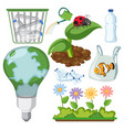 save the earth graphics and icons collection vector image vector image