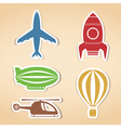 air transport icons vector image