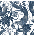 seamless pattern with pleasant and flowers vector image vector image