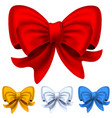 set from bows vector image vector image