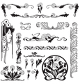 set of floral patterns vector image