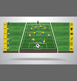 brazilian soccer football player vector image vector image