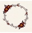 cute frame with marigolds vector image vector image