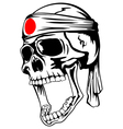 skull with band vector image