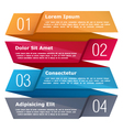 four steps infographics vector image