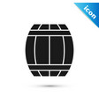 grey gun powder barrel icon isolated on white vector image